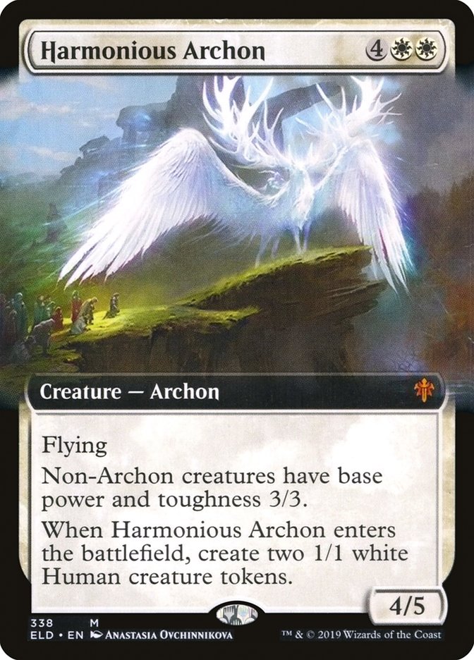 Harmonious Archon (Extended Art) [Throne of Eldraine] | RetroPlay Games