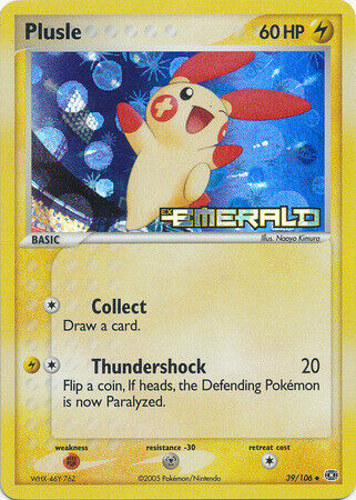 Plusle (39/106) (Stamped) [EX: Emerald] | RetroPlay Games