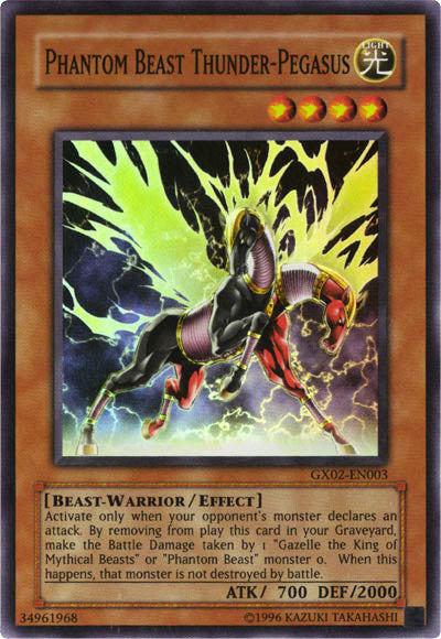Phantom Beast Thunder-Pegasus [GX02-EN003] Super Rare | RetroPlay Games