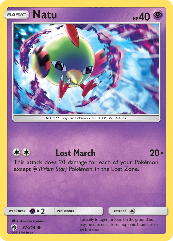 Natu (87/214) [Sun & Moon: Lost Thunder] | RetroPlay Games