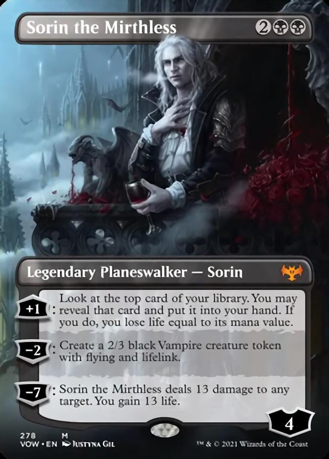 Sorin the Mirthless (Borderless) [Innistrad: Crimson Vow] | RetroPlay Games