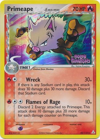 Primeape (50/110) (Delta Species) (Stamped) [EX: Holon Phantoms] | RetroPlay Games