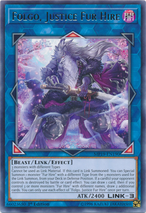 Folgo, Justice Fur Hire [MP19-EN190] Rare | RetroPlay Games