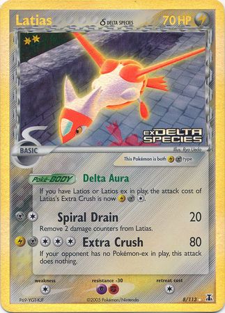 Latias (8/113) (Delta Species) (Stamped) [EX: Delta Species] | RetroPlay Games