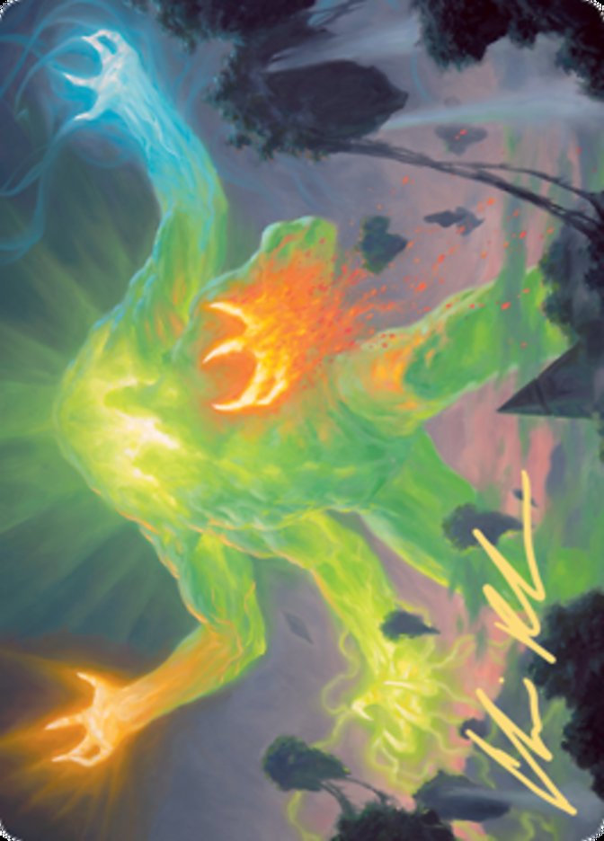 Omnath, Locus of Creation Art Card (Gold-Stamped Signature) [Zendikar Rising Art Series] | RetroPlay Games