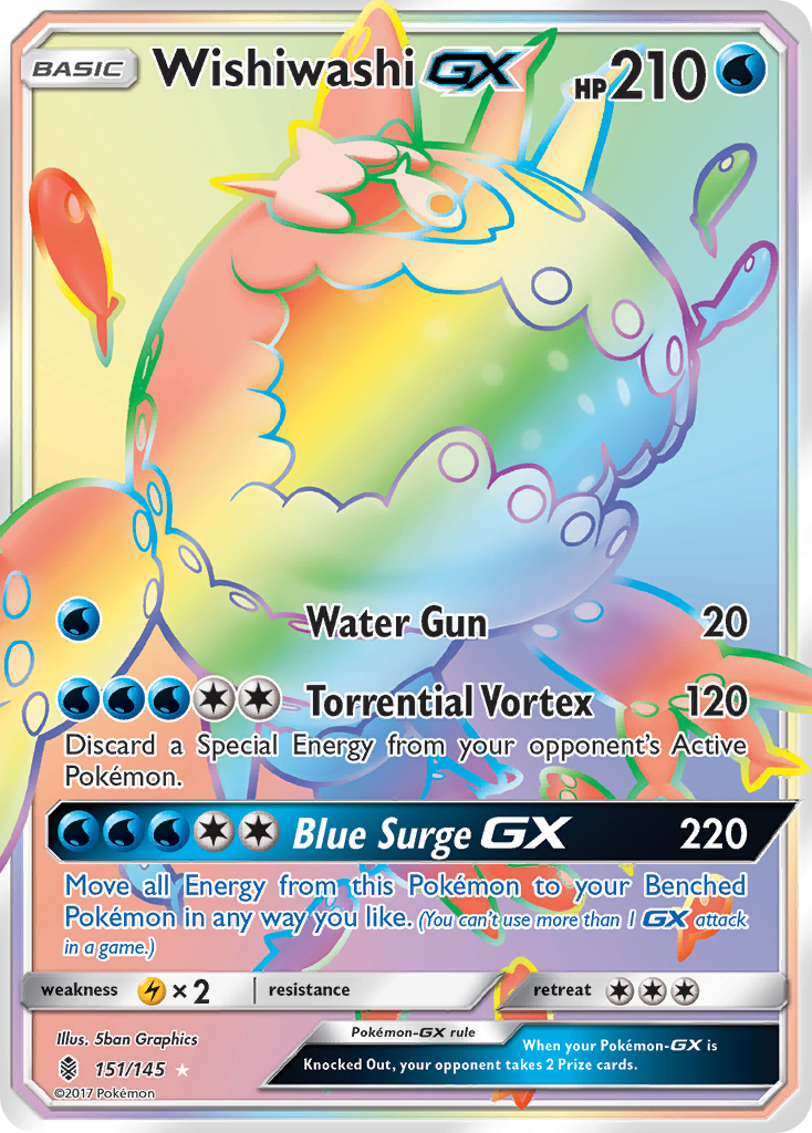 Wishiwashi GX (151/145) [Sun & Moon: Guardians Rising] | RetroPlay Games