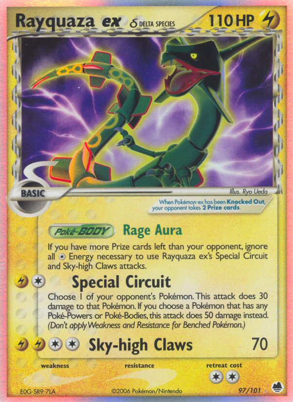 Rayquaza ex (97/101) (Delta Species) [EX: Dragon Frontiers] | RetroPlay Games