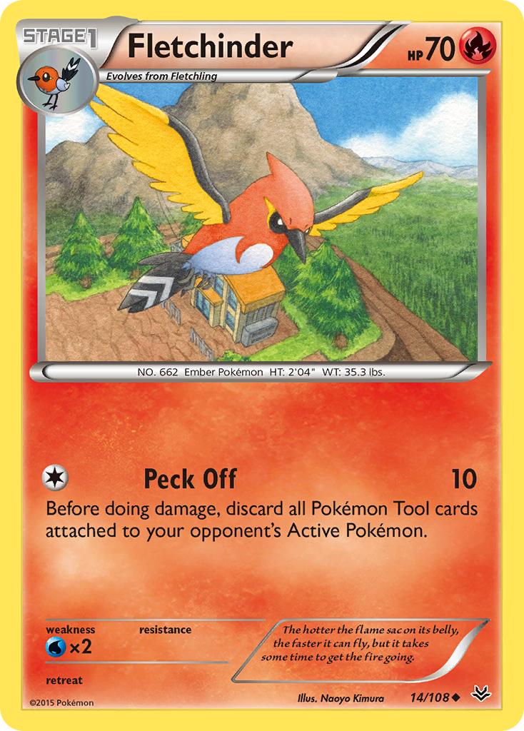 Fletchinder (14/108) [XY: Roaring Skies] | RetroPlay Games