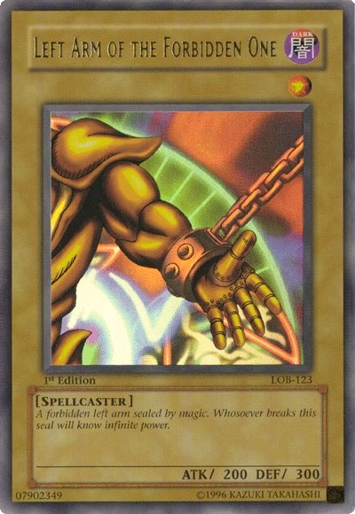 Left Arm of the Forbidden One [LOB-123] Ultra Rare | RetroPlay Games