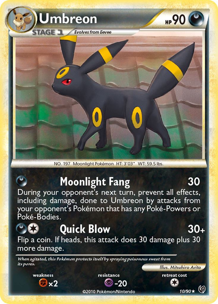 Umbreon (10/90) [HeartGold & SoulSilver: Undaunted] | RetroPlay Games