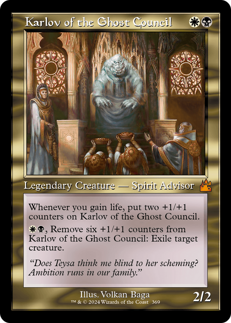 Karlov of the Ghost Council (Retro Frame) [Ravnica Remastered] | RetroPlay Games