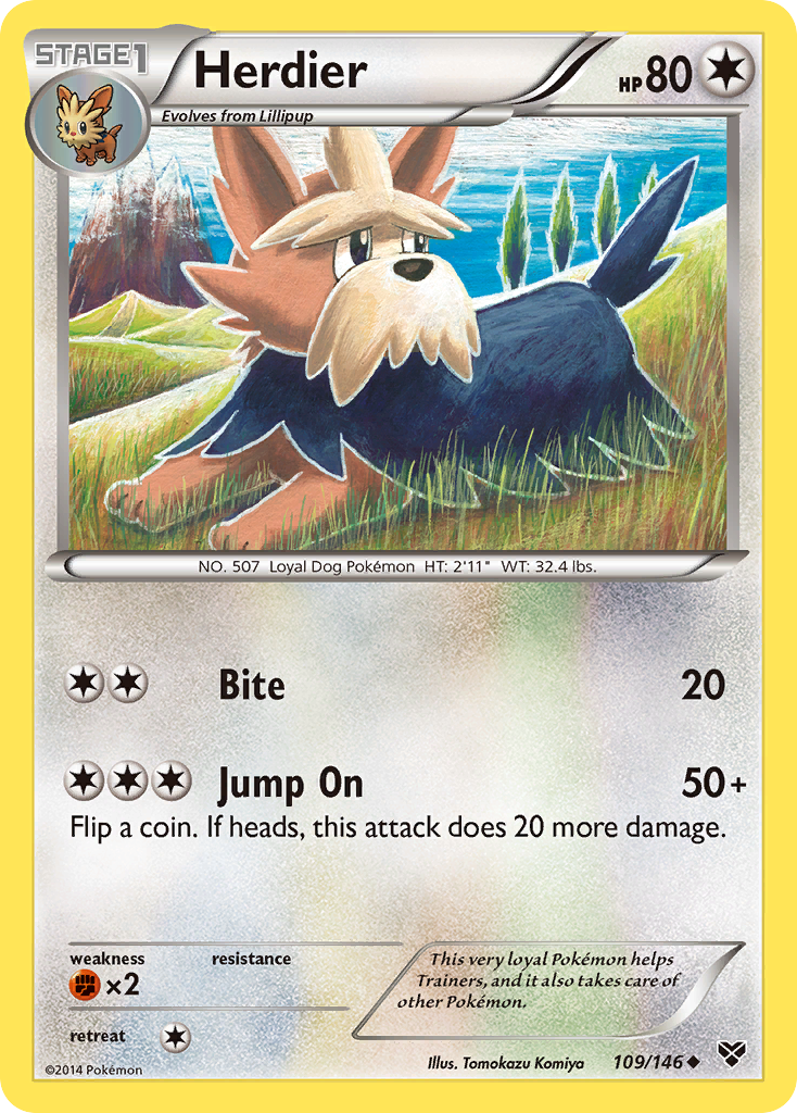 Herdier (109/146) [XY: Base Set] | RetroPlay Games