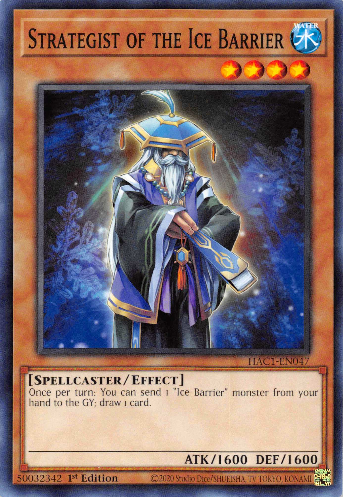 Strategist of the Ice Barrier (Duel Terminal) [HAC1-EN047] Parallel Rare | RetroPlay Games