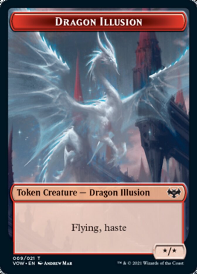 Dragon Illusion Token [Innistrad: Crimson Vow Tokens] | RetroPlay Games