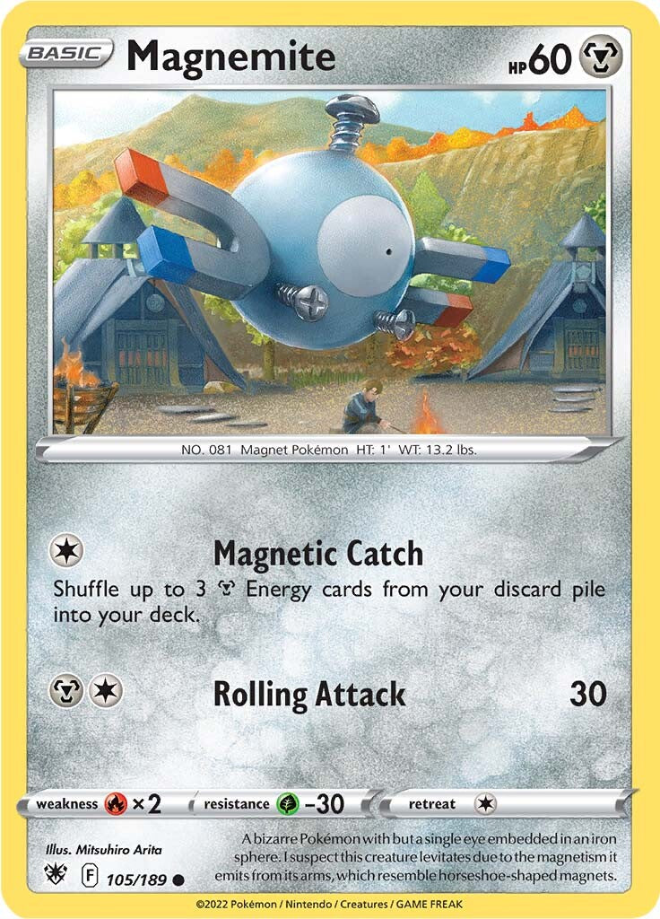 Magnemite (105/189) [Sword & Shield: Astral Radiance] | RetroPlay Games
