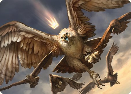 Gwaihir, Greatest of the Eagles Art Card [The Lord of the Rings: Tales of Middle-earth Art Series] | RetroPlay Games