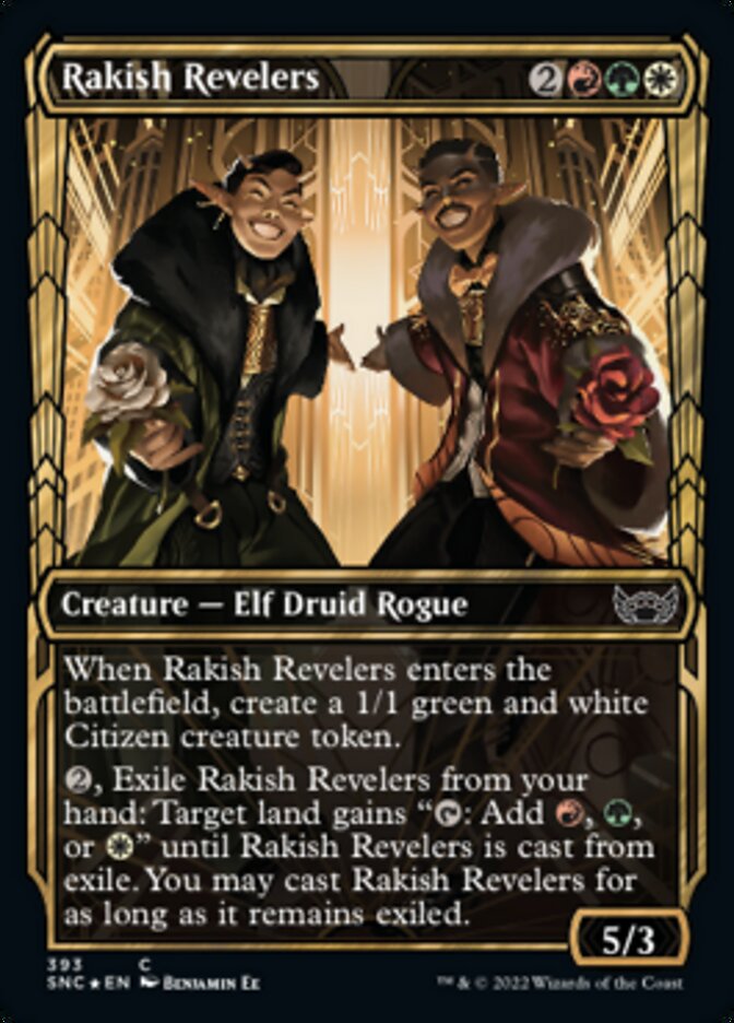 Rakish Revelers (Showcase Golden Age Gilded Foil) [Streets of New Capenna] | RetroPlay Games