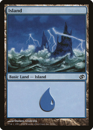 Island (32) [Duel Decks: Jace vs. Chandra] | RetroPlay Games