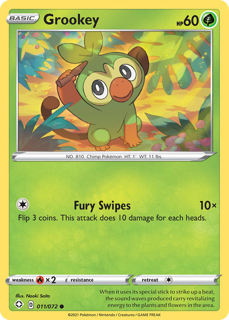 Grookey (011/072) [Sword & Shield: Shining Fates] | RetroPlay Games