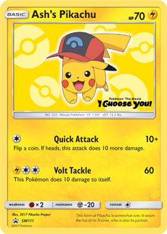 Ash's Pikachu (SM111) [Sun & Moon: Black Star Promos] | RetroPlay Games