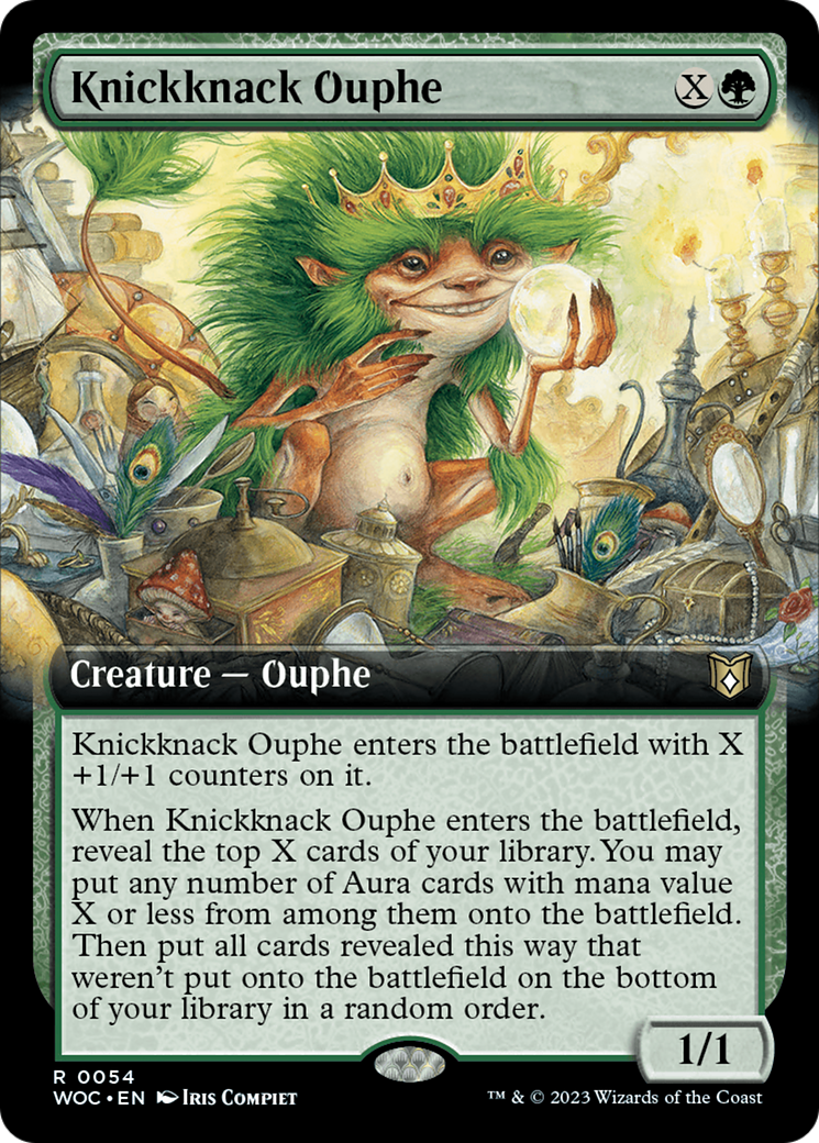 Knickknack Ouphe (Extended Art) [Wilds of Eldraine Commander] | RetroPlay Games