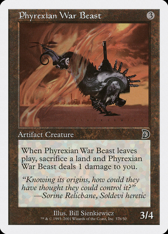 Phyrexian War Beast (Signature on Right) [Deckmasters] | RetroPlay Games