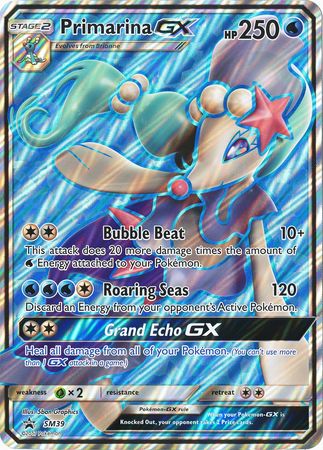 Primarina GX (SM39) (Jumbo Card) [Sun & Moon: Black Star Promos] | RetroPlay Games