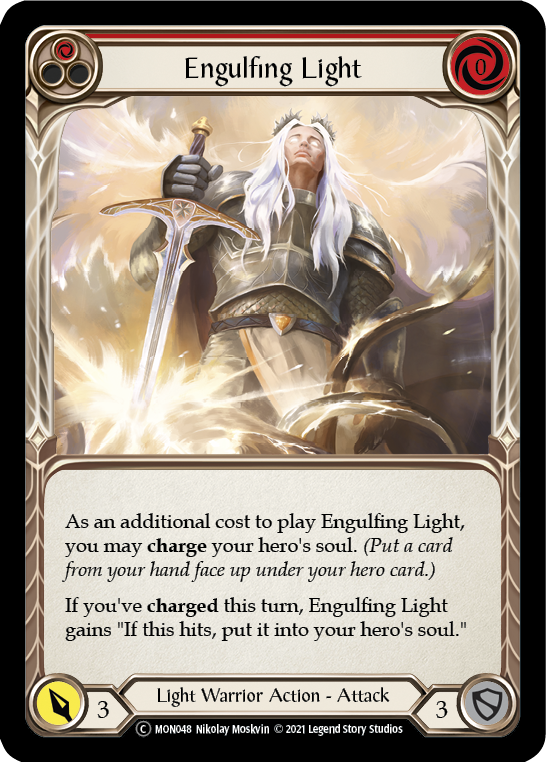 Engulfing Light (Red) [U-MON048-RF] (Monarch Unlimited)  Unlimited Rainbow Foil | RetroPlay Games