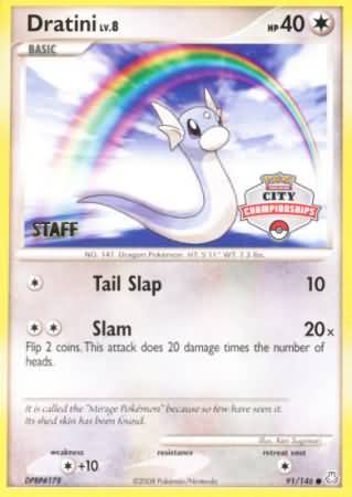 Dratini (91/146) (City Championship Promo Staff) [Diamond & Pearl: Legends Awakened] | RetroPlay Games