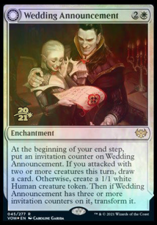 Wedding Announcement // Wedding Festivity [Innistrad: Crimson Vow Prerelease Promos] | RetroPlay Games