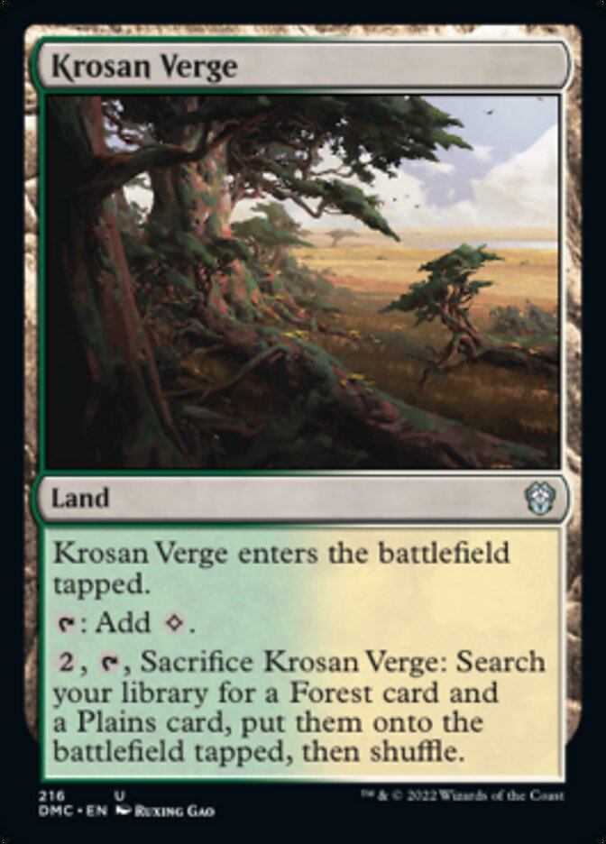 Krosan Verge [Dominaria United Commander] | RetroPlay Games