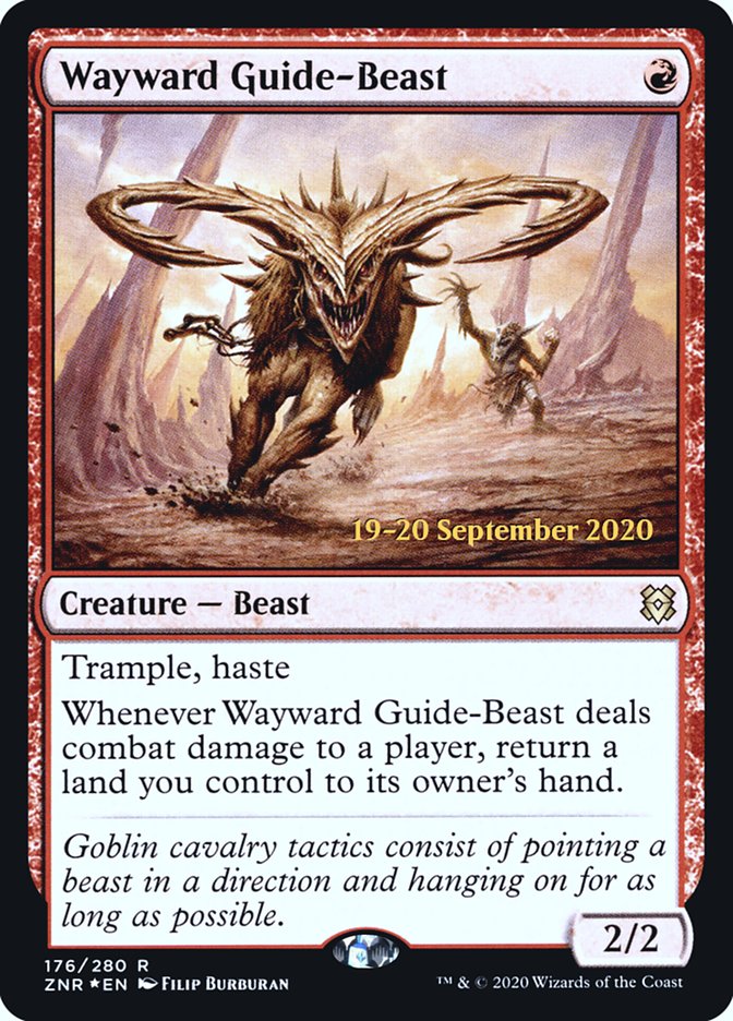 Wayward Guide-Beast  [Zendikar Rising Prerelease Promos] | RetroPlay Games