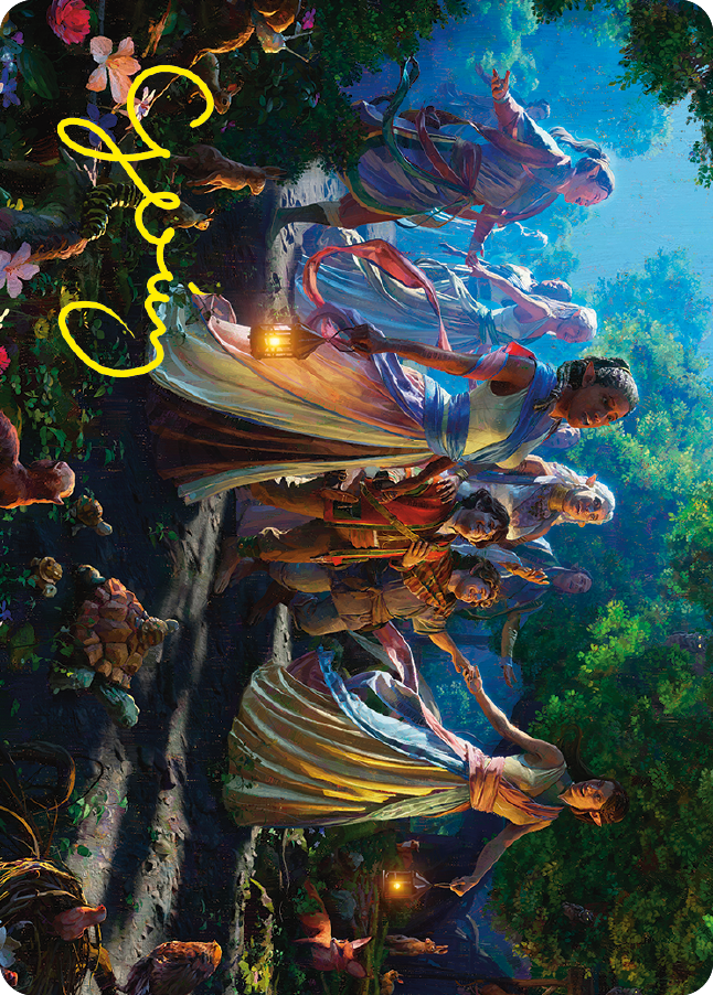 Realm Seekers Art Card (Gold-Stamped Signature) [The Lord of the Rings: Tales of Middle-earth Art Series] | RetroPlay Games