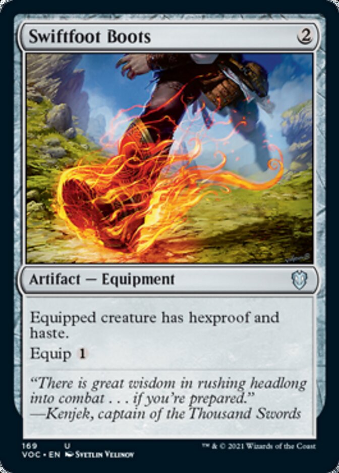 Swiftfoot Boots [Innistrad: Crimson Vow Commander] | RetroPlay Games