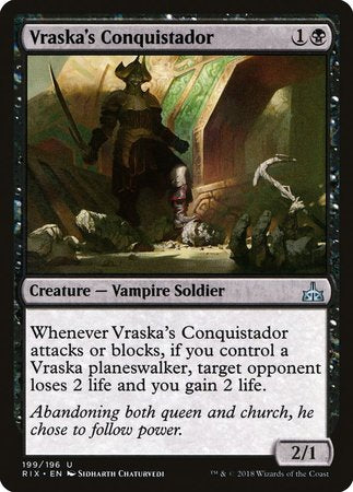 Vraska's Conquistador [Rivals of Ixalan] | RetroPlay Games