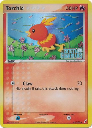 Torchic (65/100) (Stamped) [EX: Crystal Guardians] | RetroPlay Games