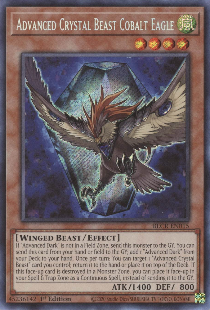 Advanced Crystal Beast Cobalt Eagle [BLCR-EN015] Secret Rare | RetroPlay Games
