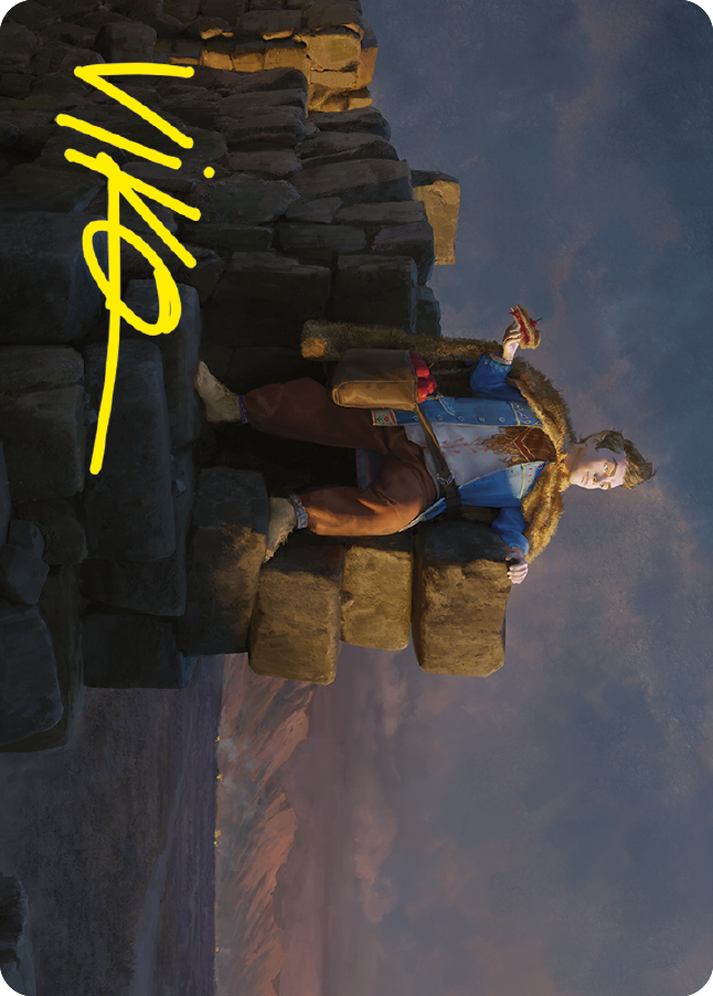Pippin, Warden of Isengard Art Card (Gold-Stamped Signature) [The Lord of the Rings: Tales of Middle-earth Art Series] | RetroPlay Games
