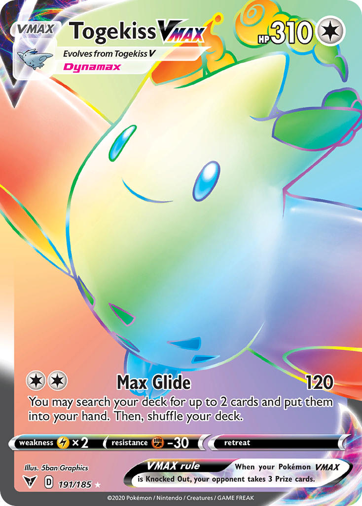 Togekiss VMAX (191/185) [Sword & Shield: Vivid Voltage] | RetroPlay Games