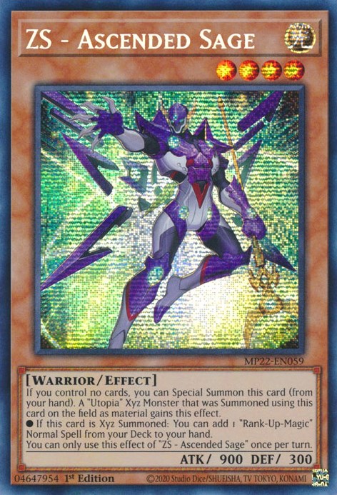 ZS - Ascended Sage [MP22-EN059] Prismatic Secret Rare | RetroPlay Games