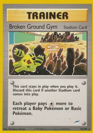 Broken Ground Gym (92/105) [Neo Destiny Unlimited] | RetroPlay Games