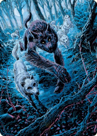 Untamed Pup Art Card [Innistrad: Midnight Hunt Art Series] | RetroPlay Games