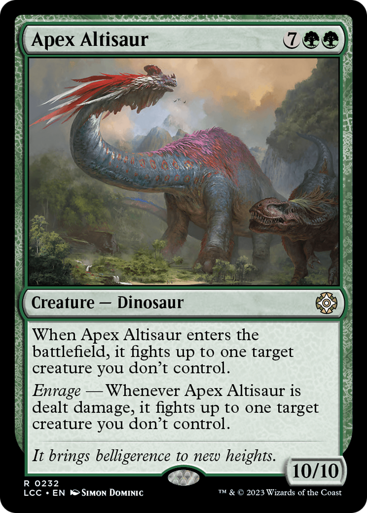 Apex Altisaur [The Lost Caverns of Ixalan Commander] | RetroPlay Games