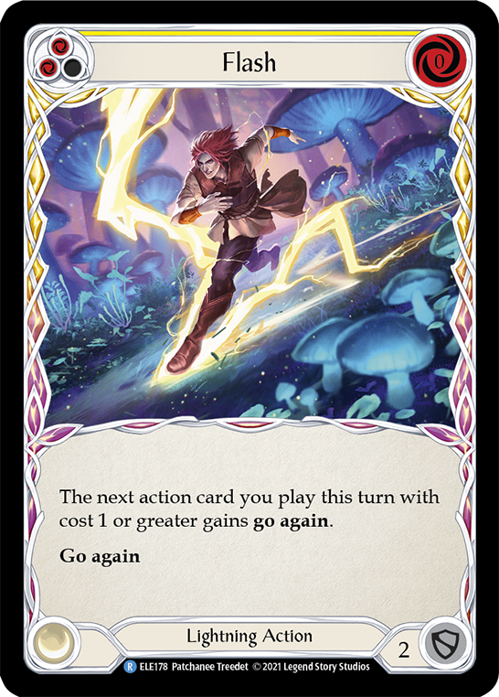 Flash (Yellow) [ELE178] (Tales of Aria)  1st Edition Rainbow Foil | RetroPlay Games