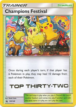 Champions Festival (SM148) (2018 Top Thirty Two) [Sun & Moon: Black Star Promos] | RetroPlay Games