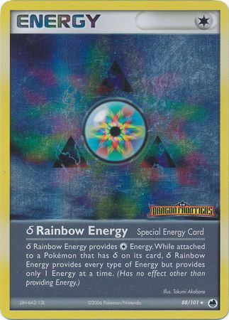 Rainbow Energy (88/101)(Delta Species) (Stamped) [EX: Dragon Frontiers] | RetroPlay Games