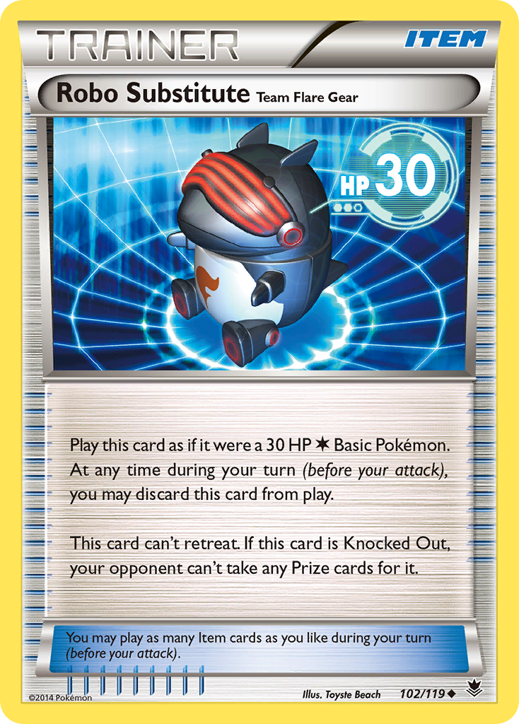 Robo Substitute Team Flare Gear (102/119) [XY: Phantom Forces] | RetroPlay Games