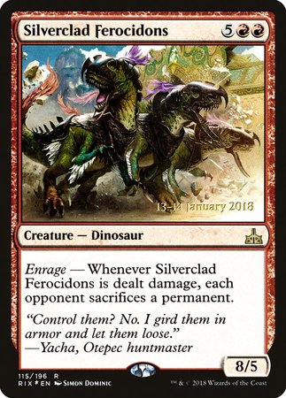 Silverclad Ferocidons [Rivals of Ixalan Promos] | RetroPlay Games