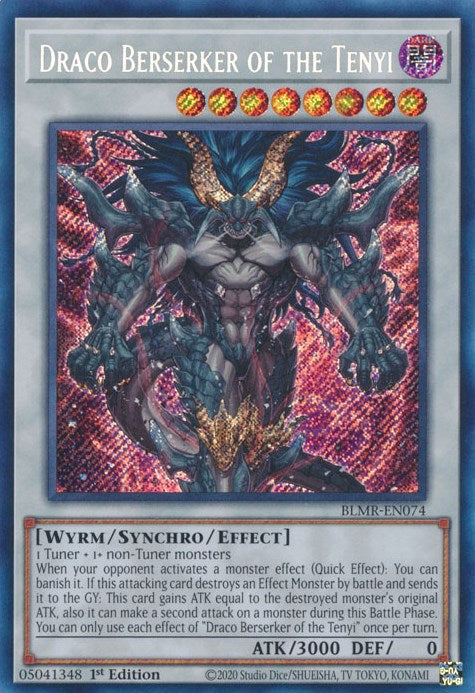 Draco Berserker of the Tenyi [BLMR-EN074] Secret Rare | RetroPlay Games