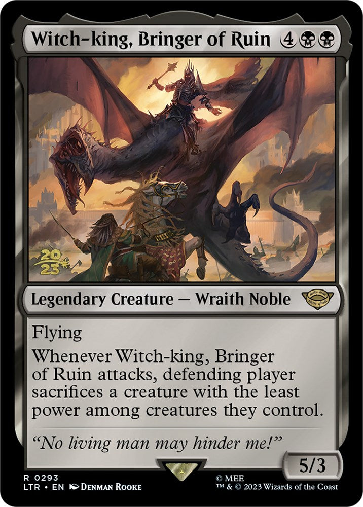 Witch-king, Bringer of Ruin [The Lord of the Rings: Tales of Middle-Earth Prerelease Promos] | RetroPlay Games